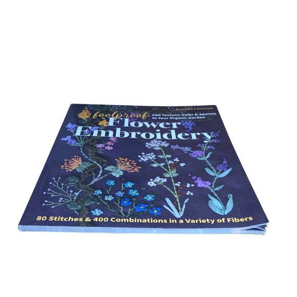 Foolproof Flower Embroidery Book Jennifer Clouston 80 Stitches 400 Combinations - Picture 7 of 10